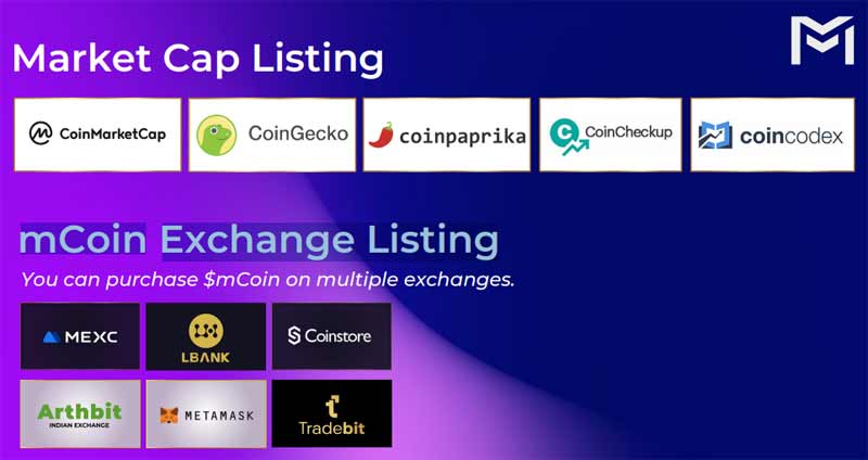 mCoin Exchange Listing