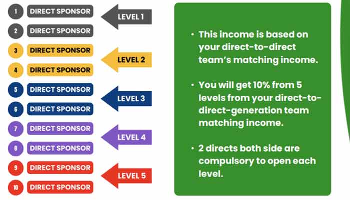 Nature4ever Team Matching Level Income