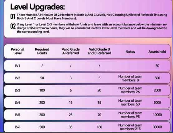 Level Upgrades